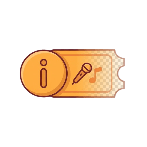 Illustration of an information badge beside a fading ticket stub, representing a clear policy notice